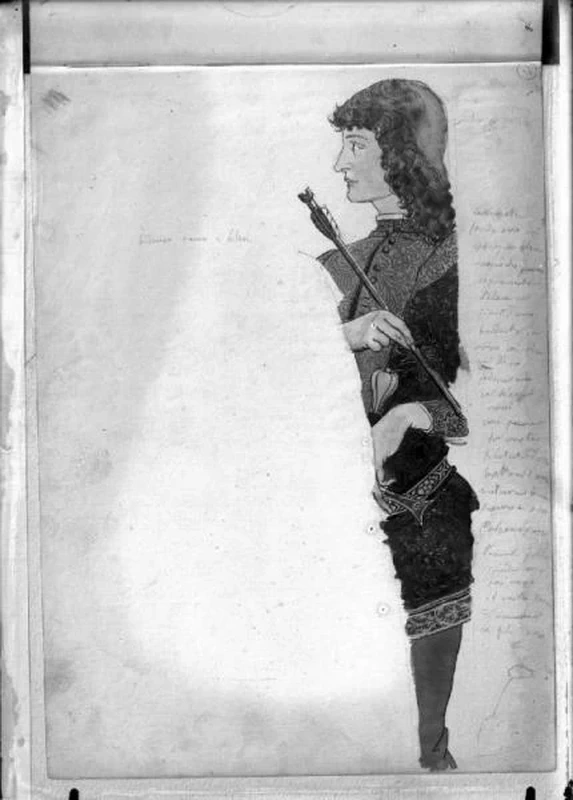 Studio di figura in costume rinascimentale 10